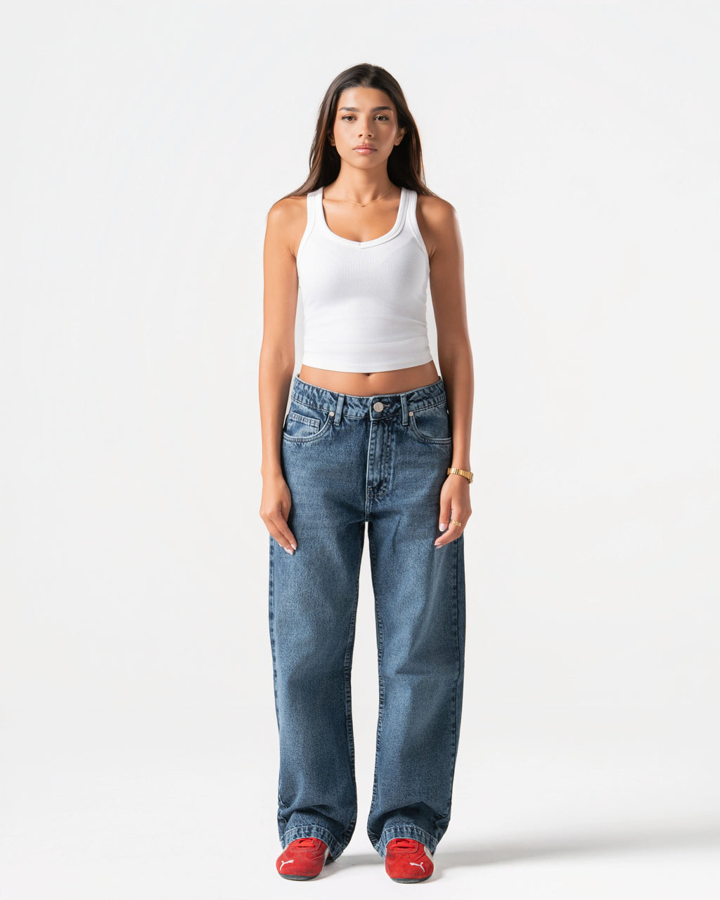 MID BLUE JEANS