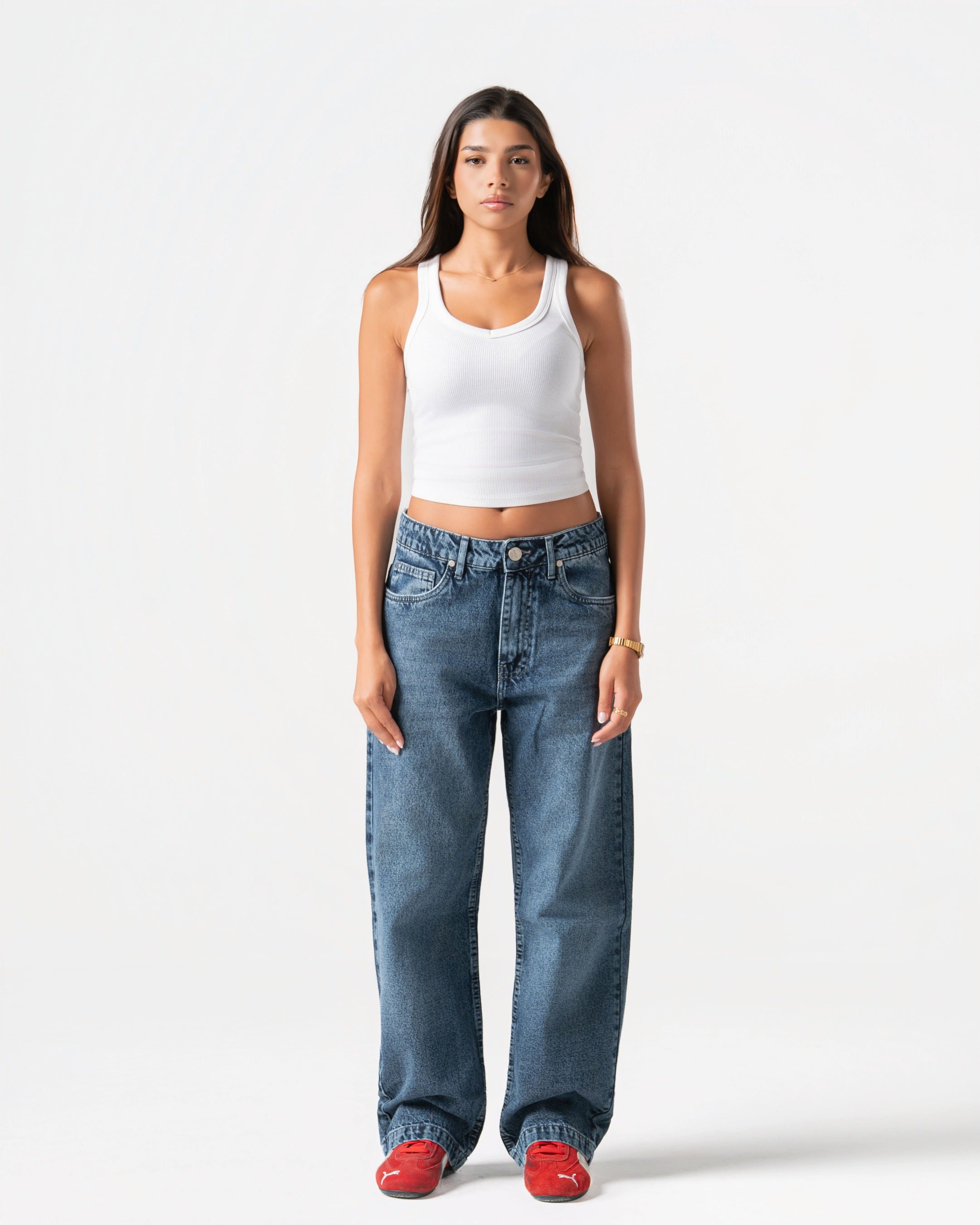 MID BLUE JEANS