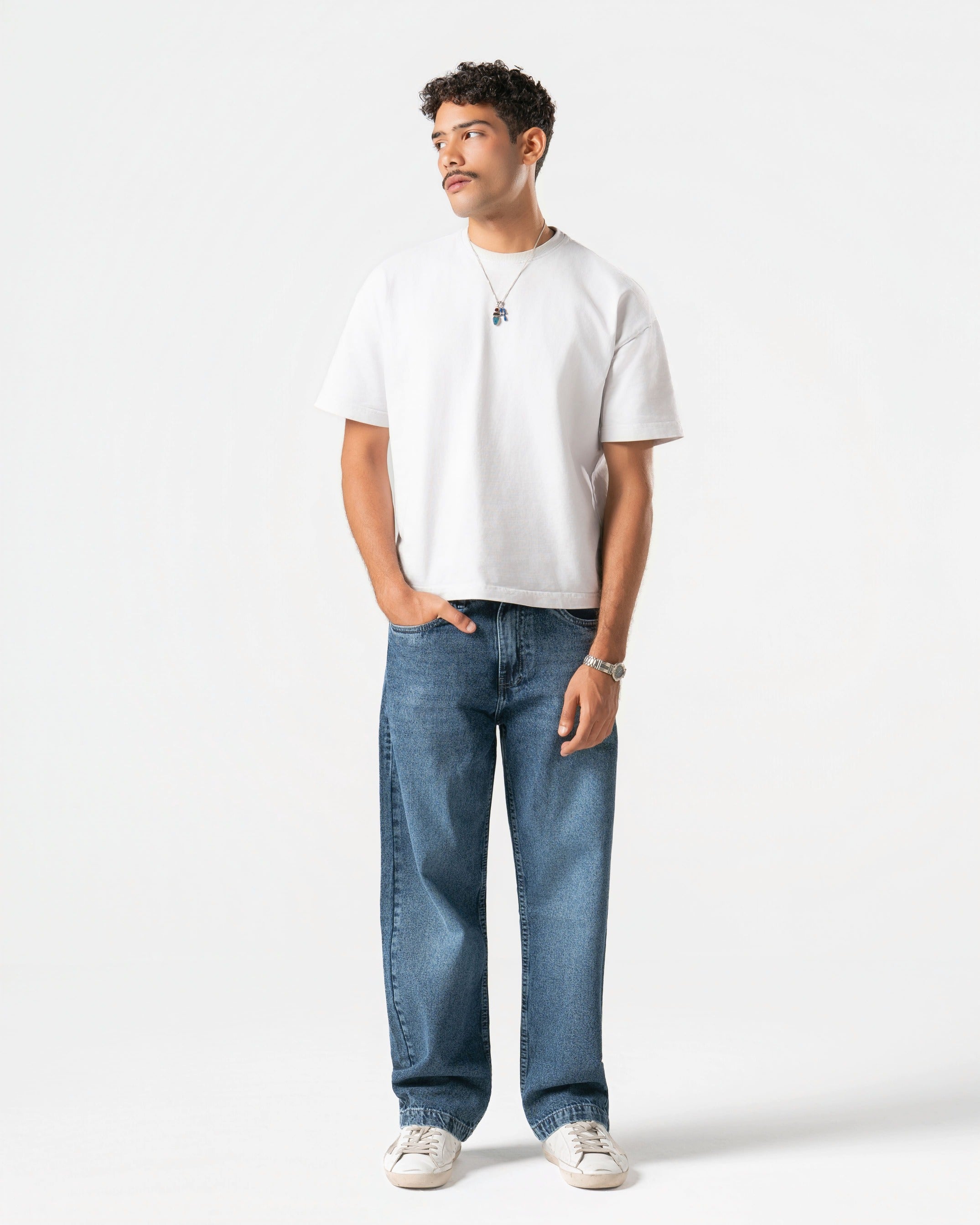 MID BLUE JEANS