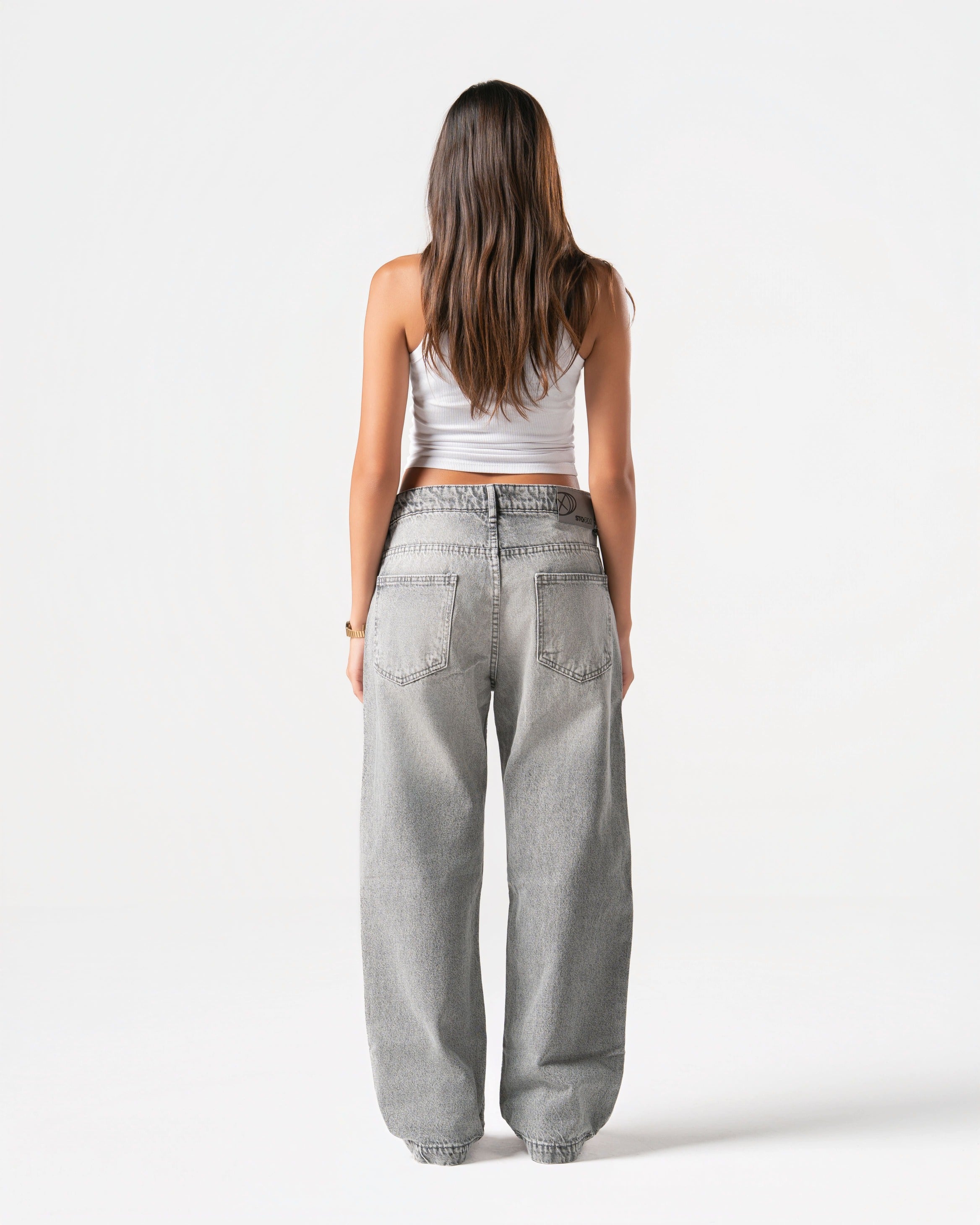 SMOKE GREY JEANS