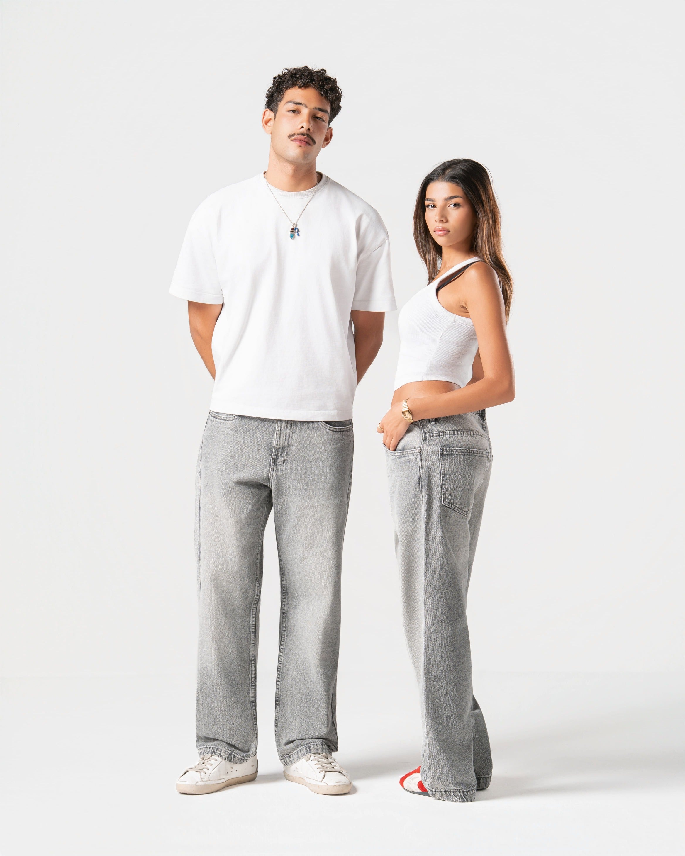 SMOKE GREY JEANS