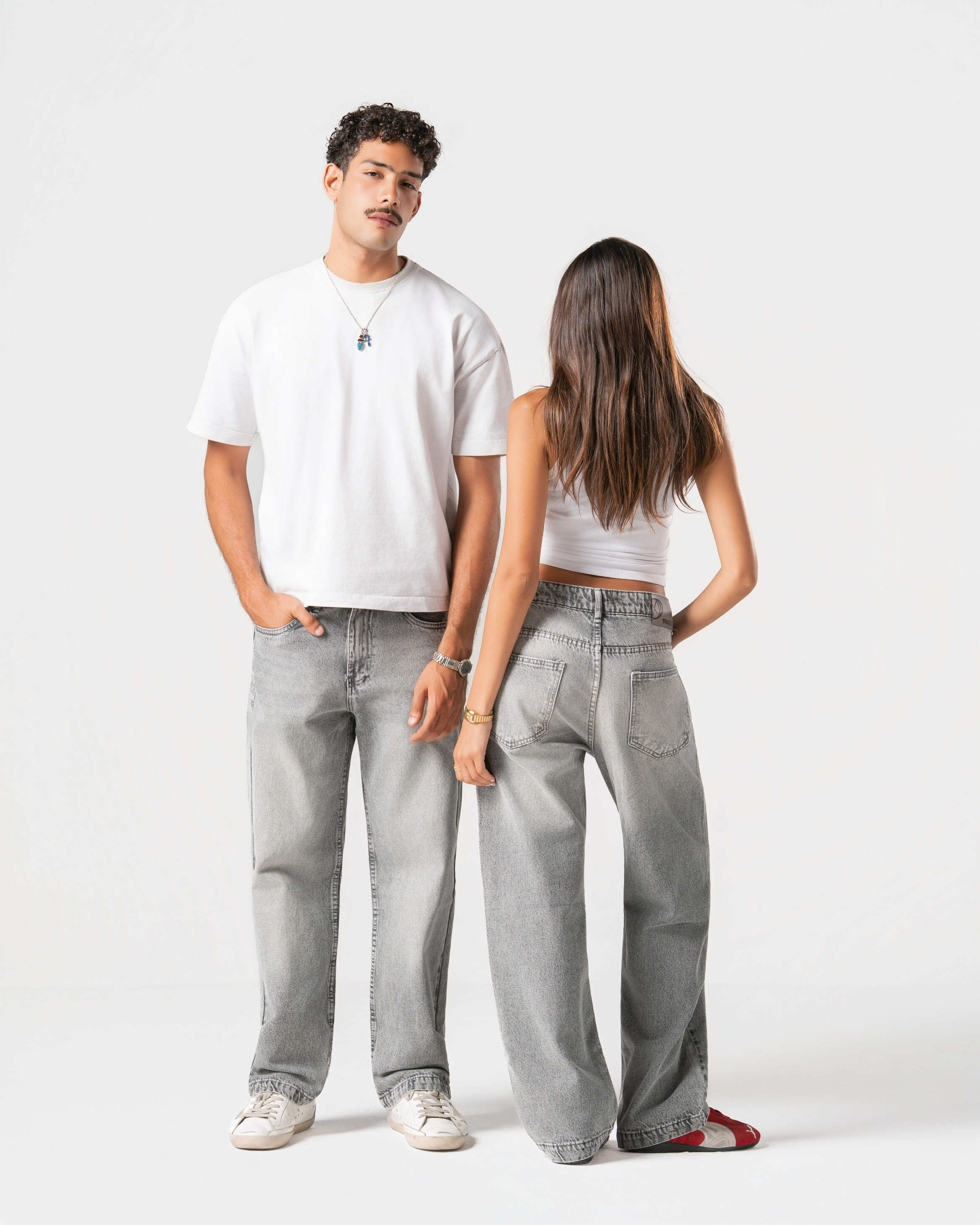 SMOKE GREY JEANS