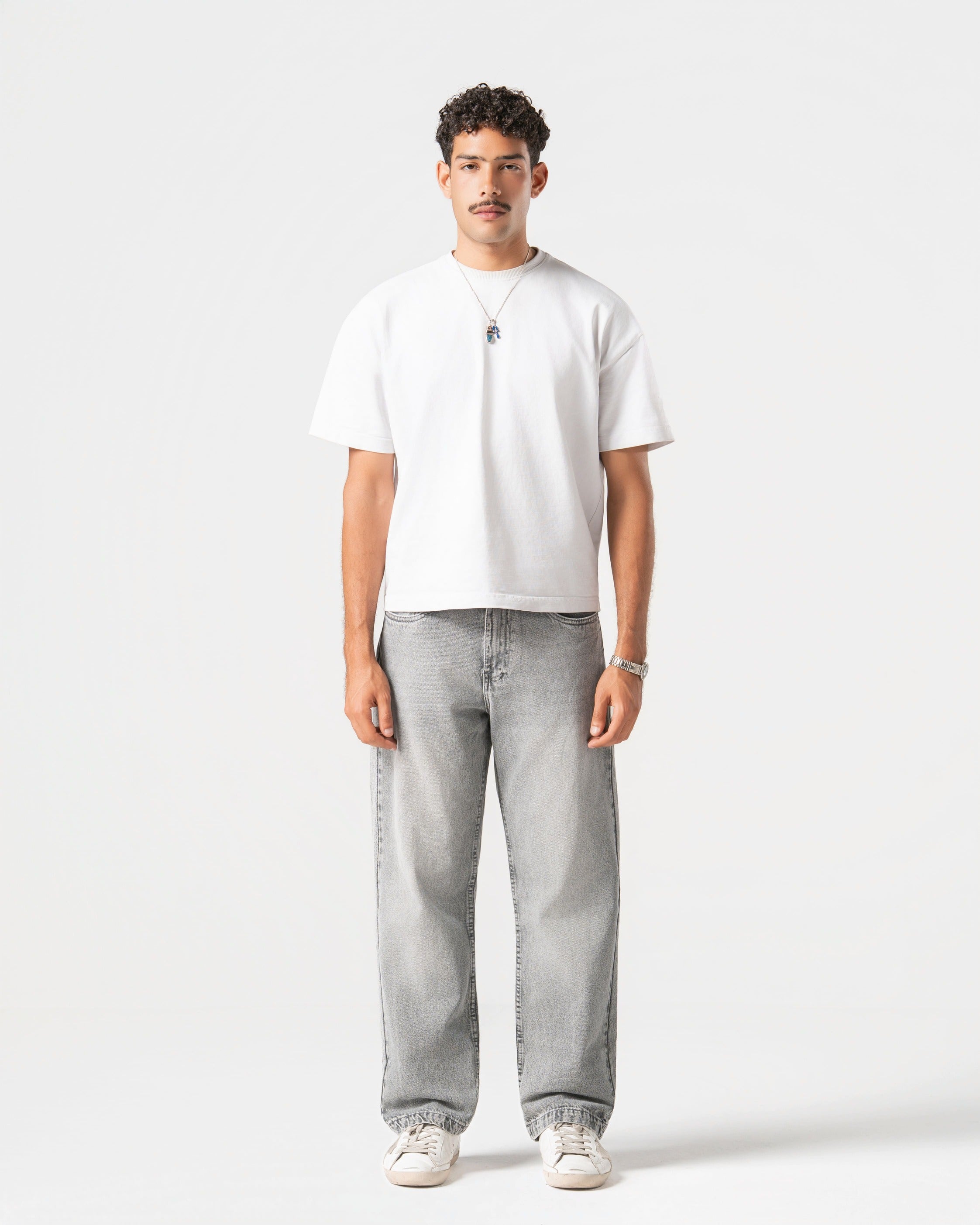 SMOKE GREY JEANS