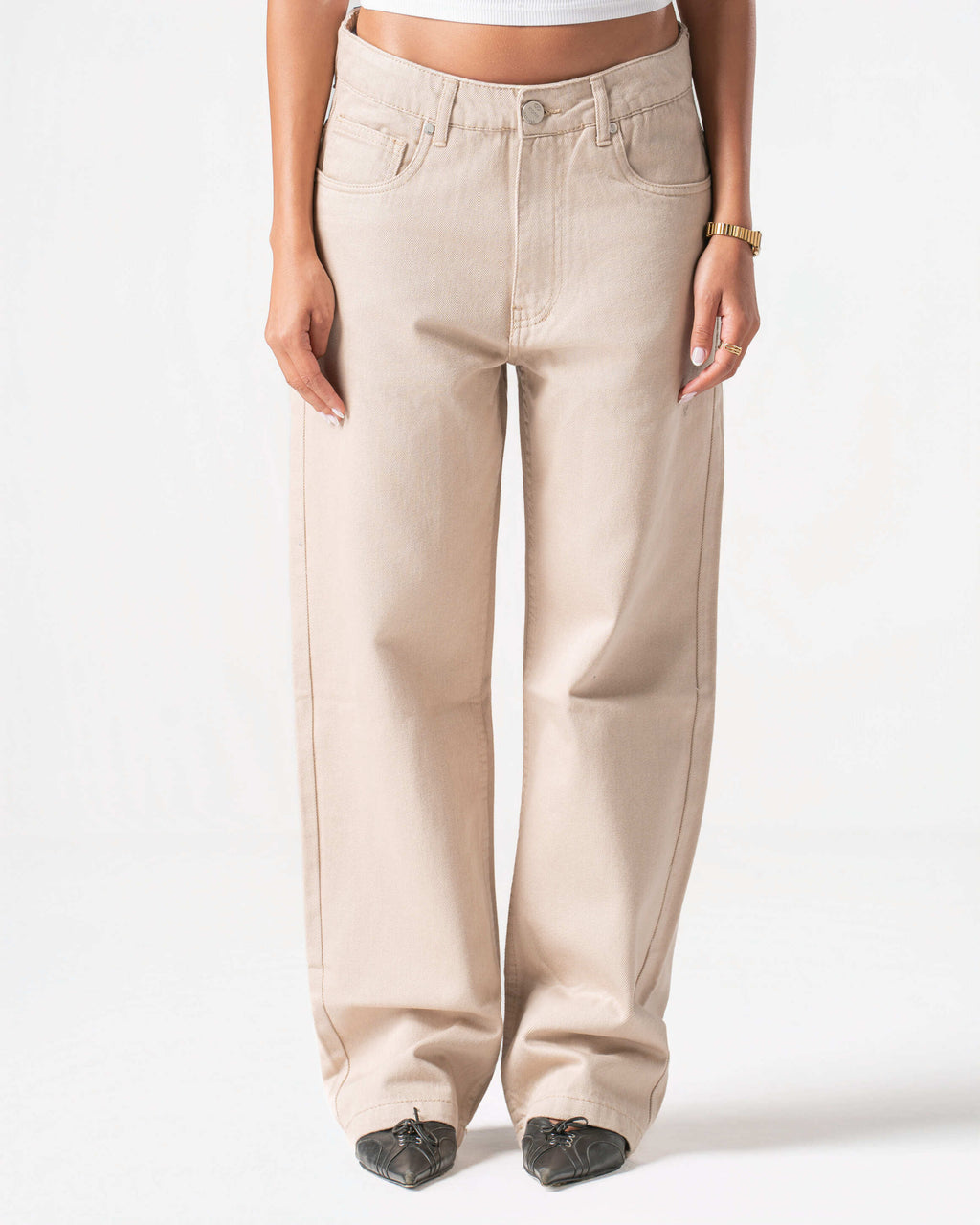 CREAM JEANS
