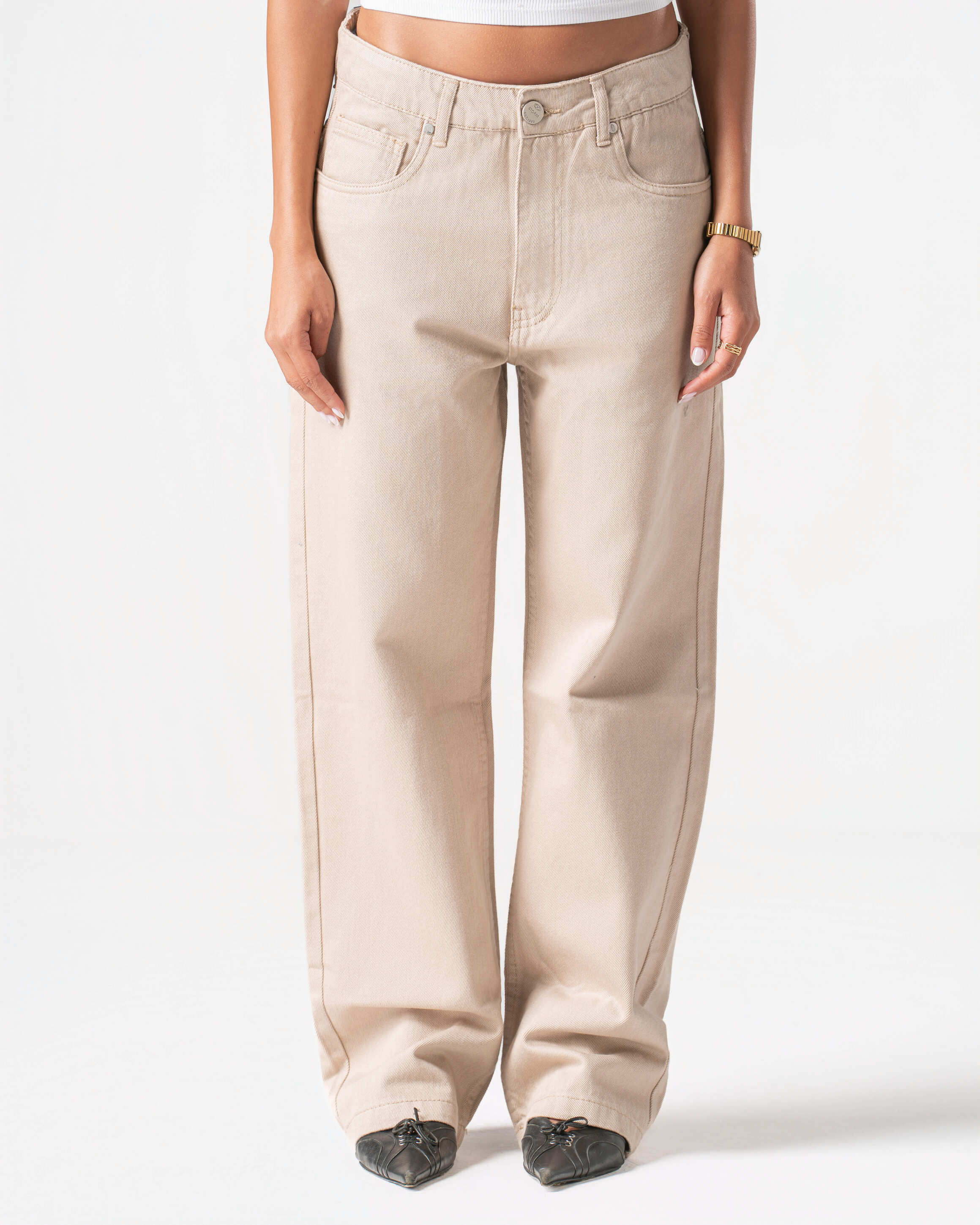 CREAM JEANS