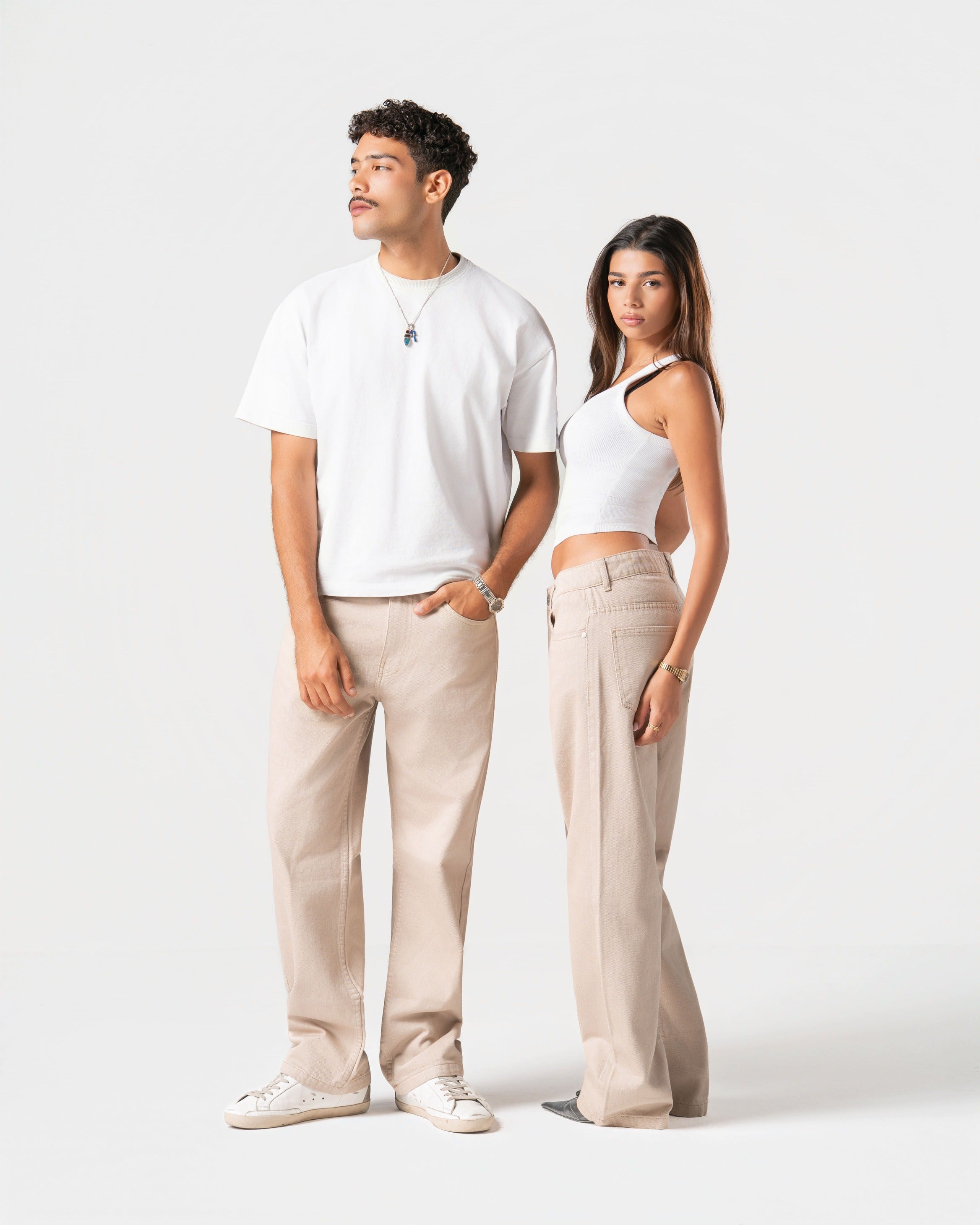 CREAM JEANS