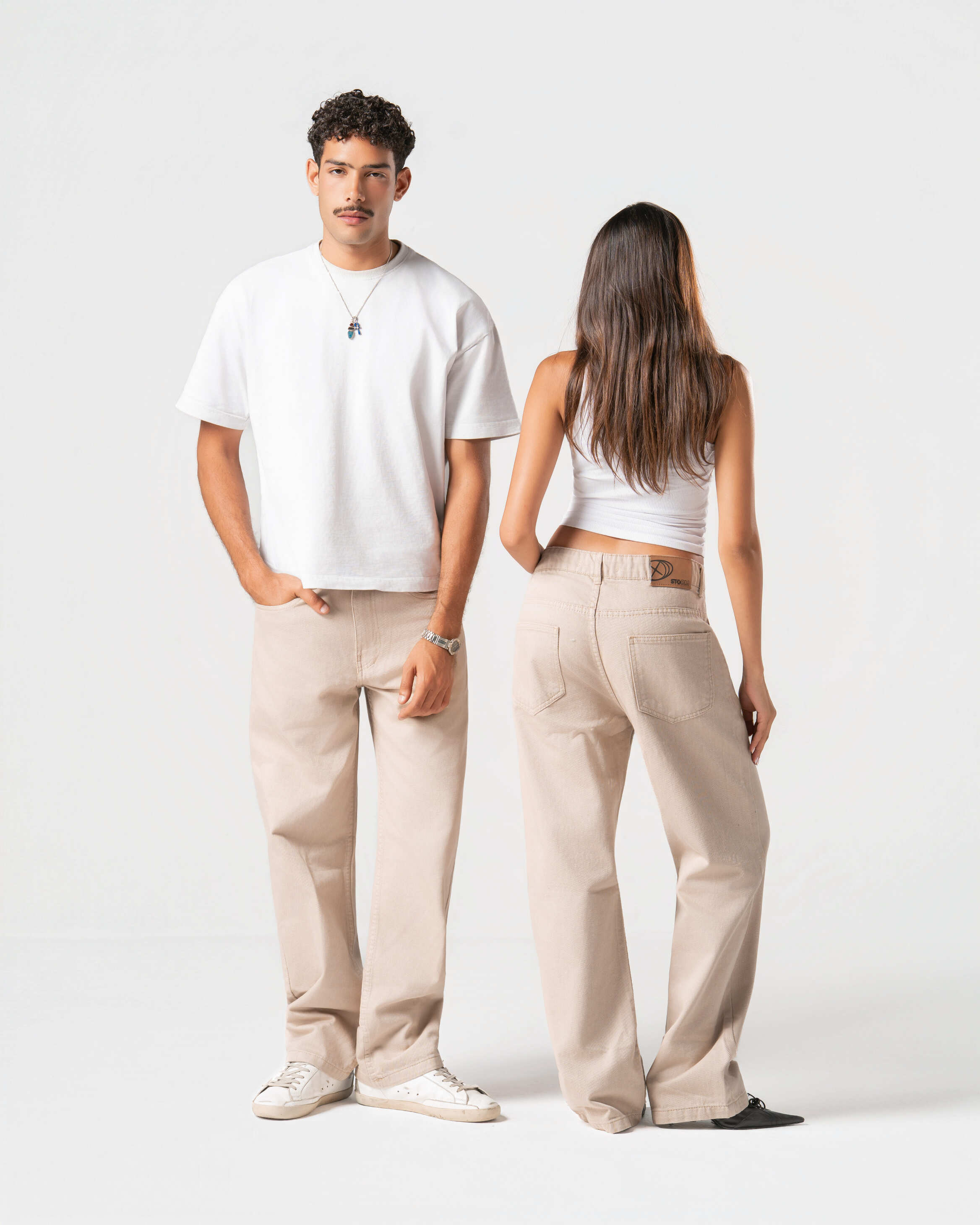 CREAM JEANS