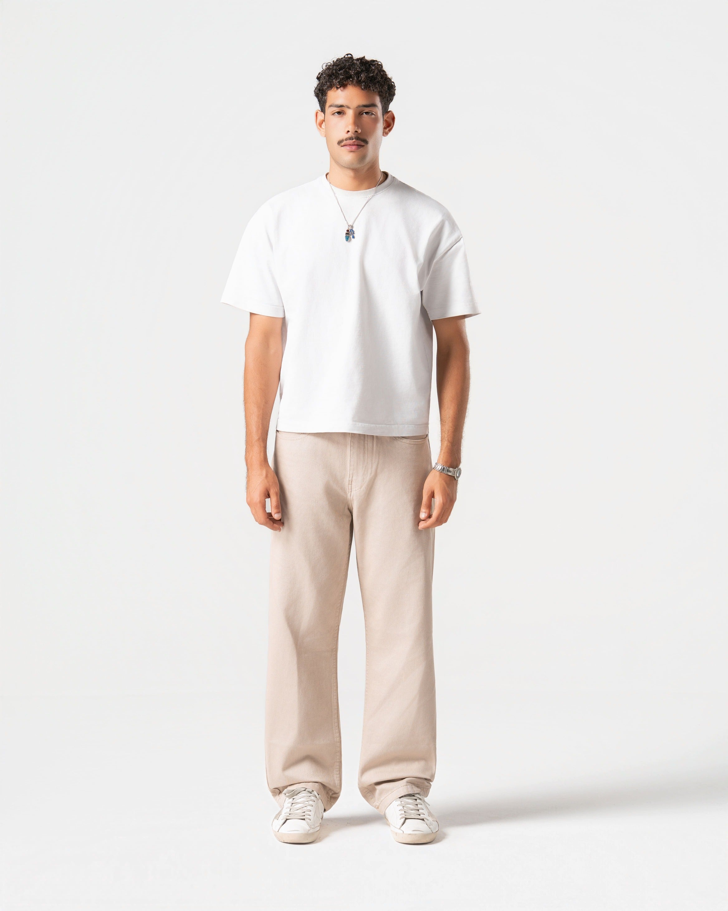 CREAM JEANS