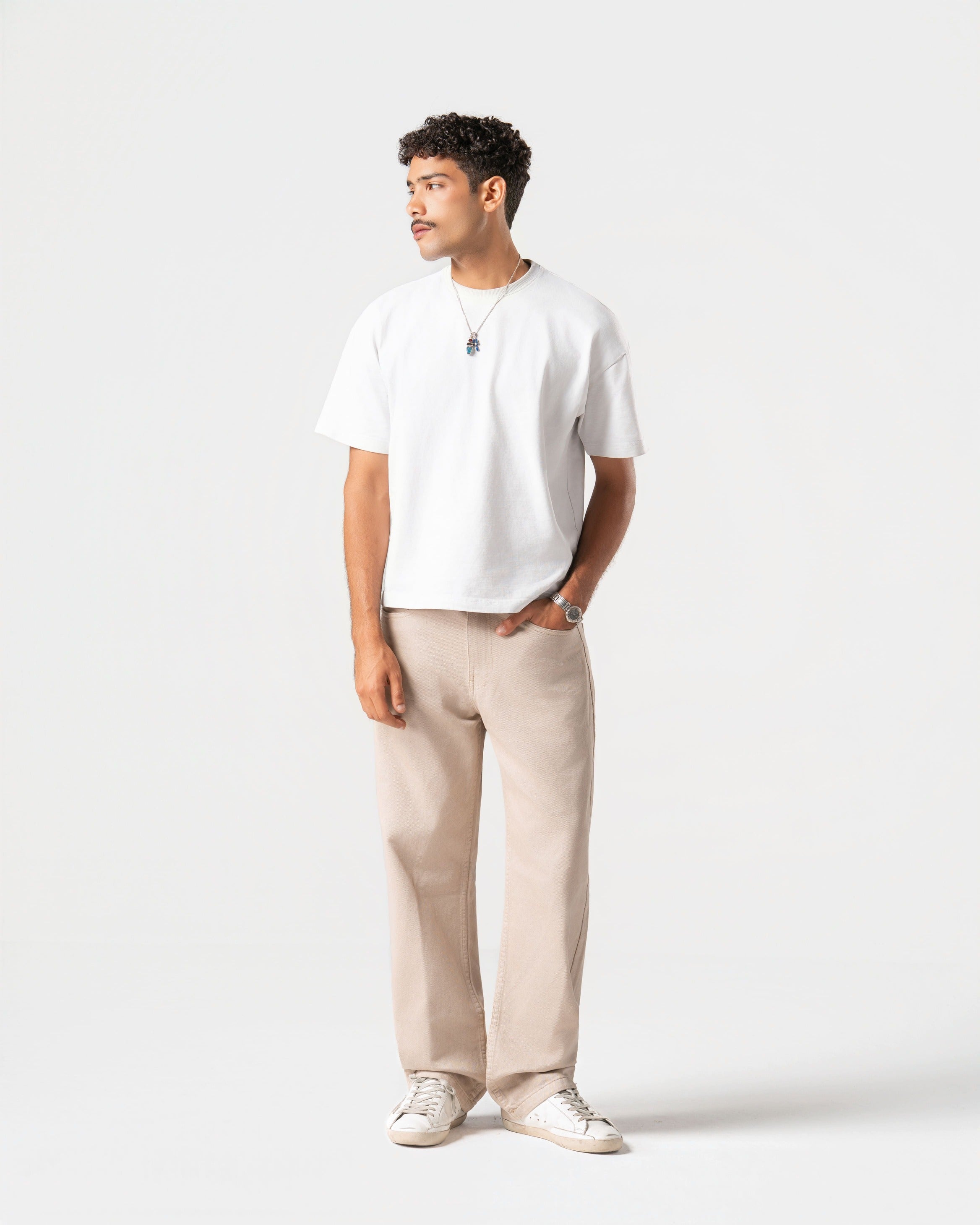 CREAM JEANS
